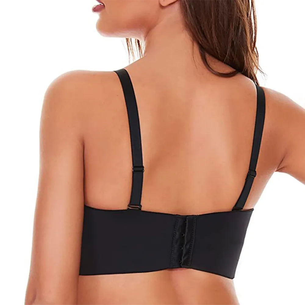 Sostén Sin Costuras para Mujeres de Talla Grande – Tirantes Ajustables, Cierre en la Espalda, Comodidad Ultra Suave para Uso Diario