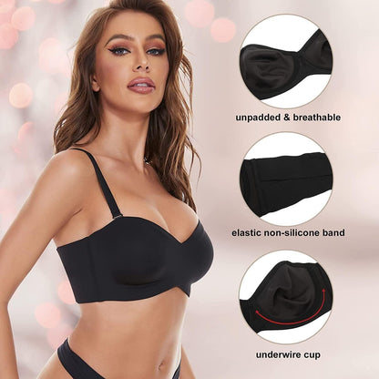 Sostén Sin Costuras para Mujeres de Talla Grande – Tirantes Ajustables, Cierre en la Espalda, Comodidad Ultra Suave para Uso Diario