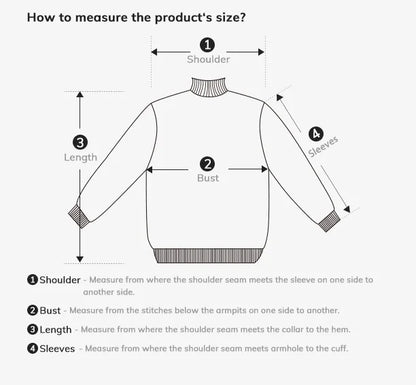 Suéter de Cuello Alto 100% Cachemira Nyorelle para Otoño e Invierno