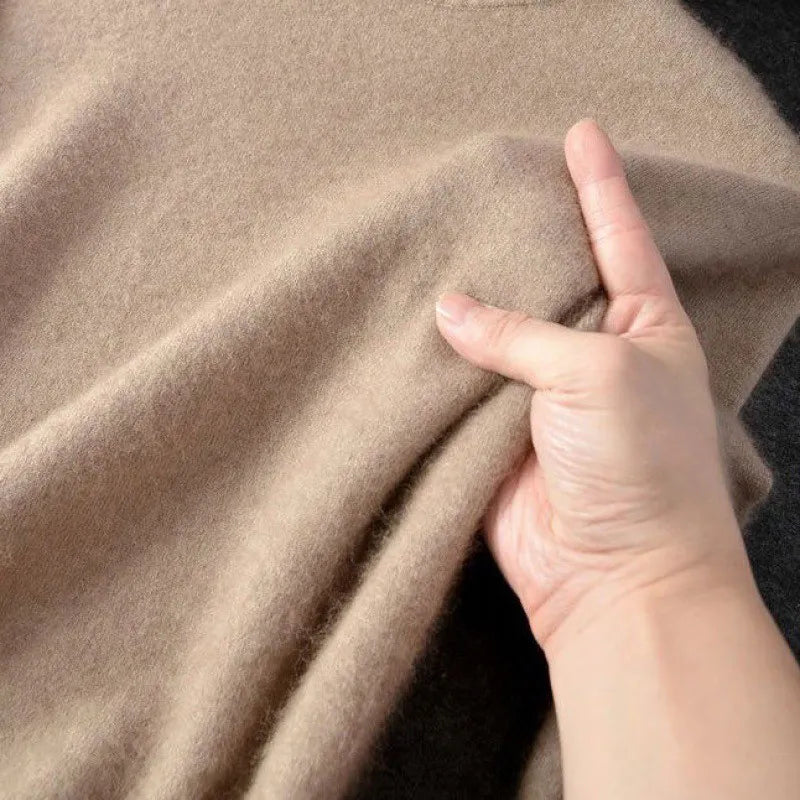 Suéter de Cuello Alto 100% Pura Cachemira para Hombres