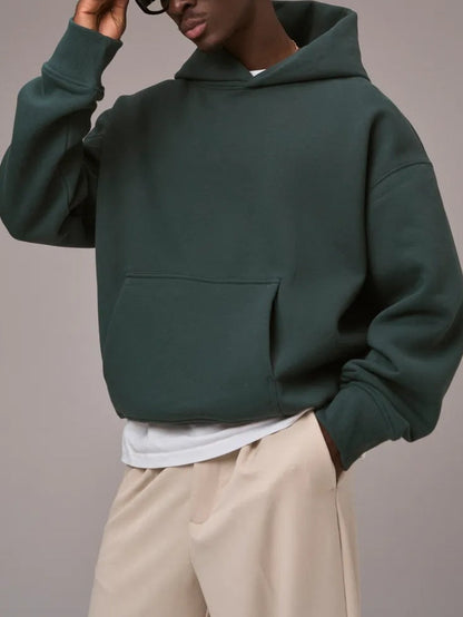 Sudadera cómoda con capucha para hombre