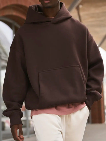 Sudadera cómoda con capucha para hombre
