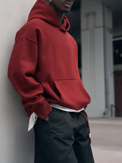 Sudadera cómoda con capucha para hombre