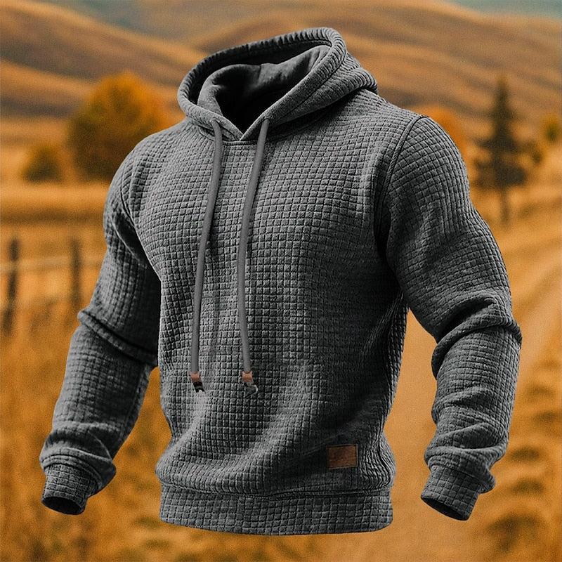 Sudadera con capucha texturizada