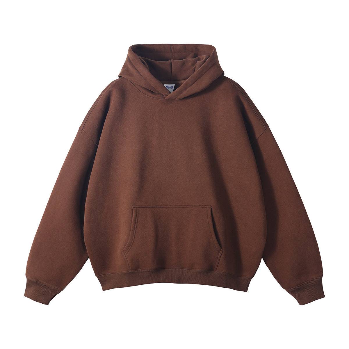 Sudadera unisex holgada con capucha de algodón orgánico y bolsillo canguro