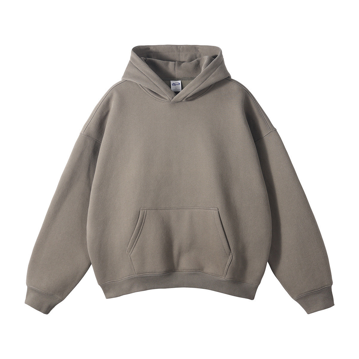 Sudadera unisex holgada con capucha de algodón orgánico y bolsillo canguro