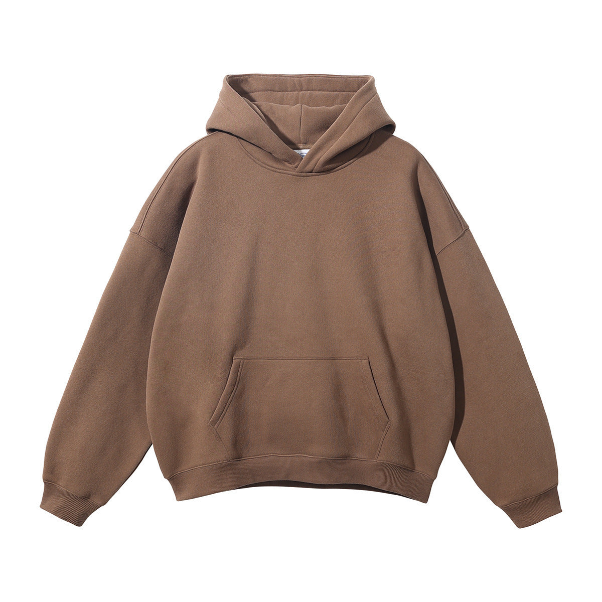 Sudadera unisex holgada con capucha de algodón orgánico y bolsillo canguro