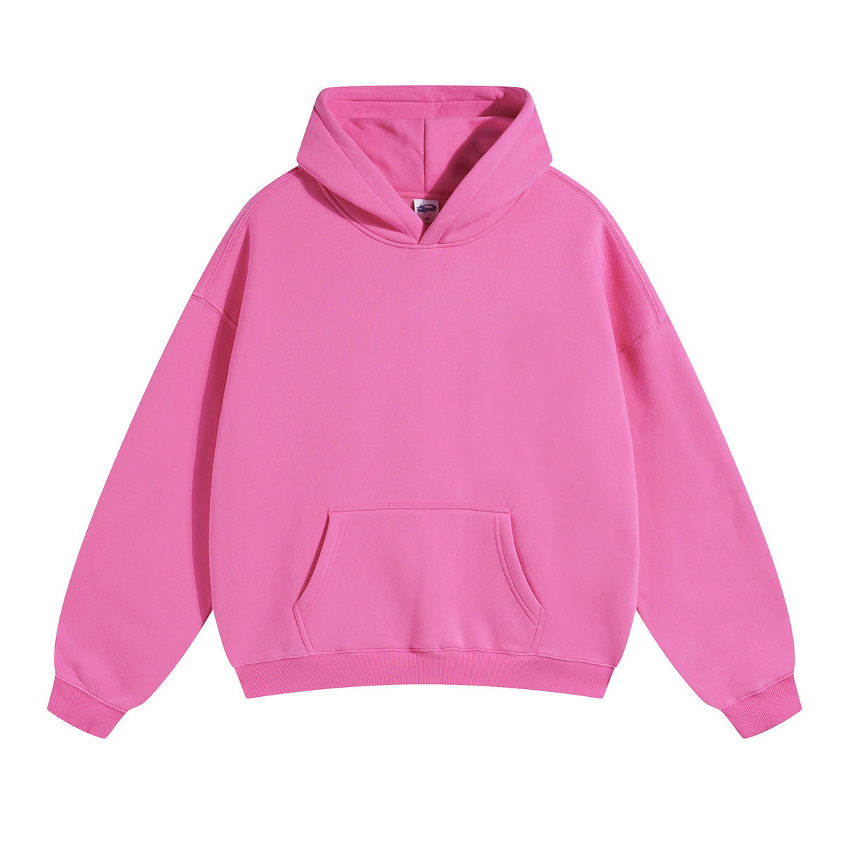 Sudadera unisex holgada con capucha de algodón orgánico y bolsillo canguro