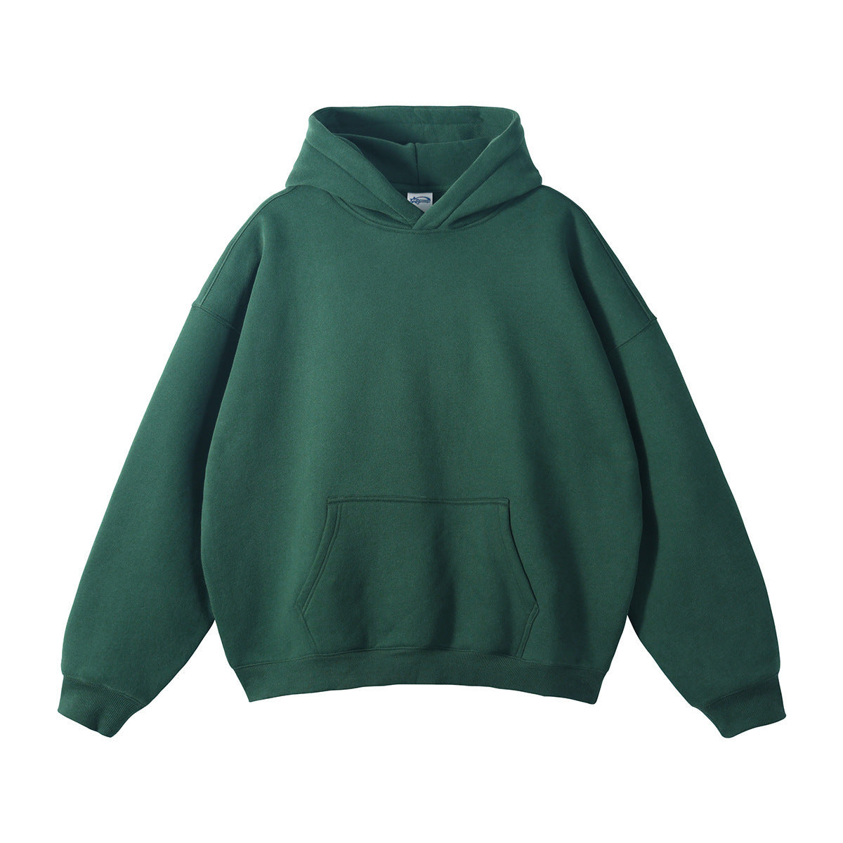 Sudadera unisex holgada con capucha de algodón orgánico y bolsillo canguro