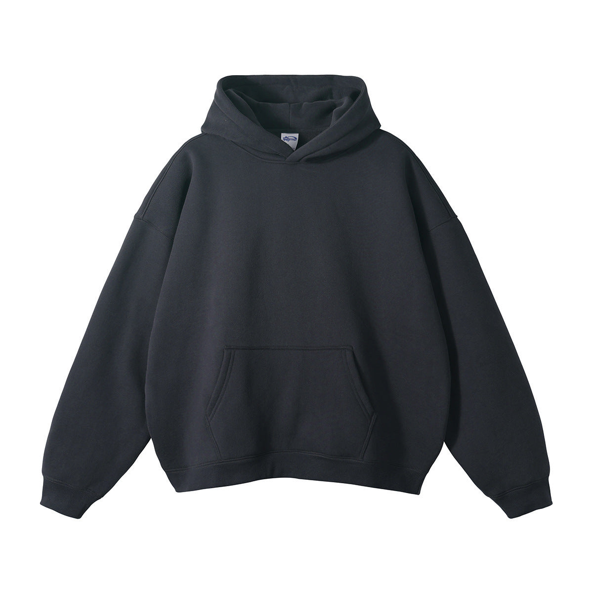 Sudadera unisex holgada con capucha de algodón orgánico y bolsillo canguro