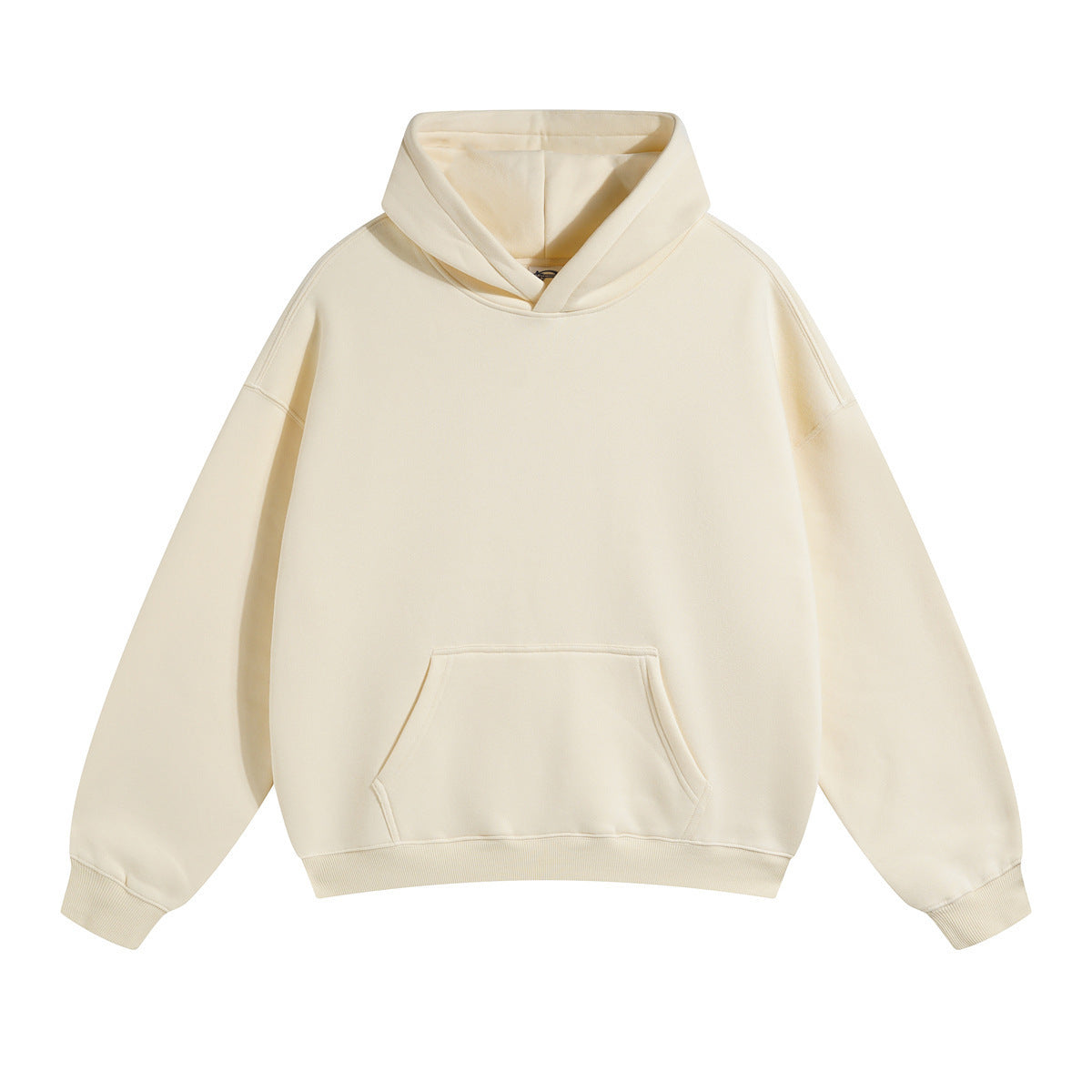Sudadera unisex holgada con capucha de algodón orgánico y bolsillo canguro