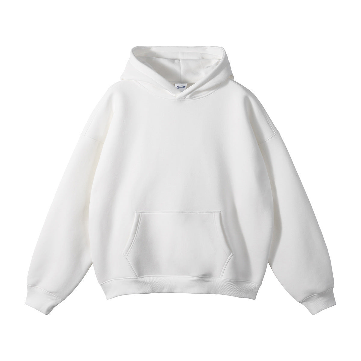 Sudadera unisex holgada con capucha de algodón orgánico y bolsillo canguro