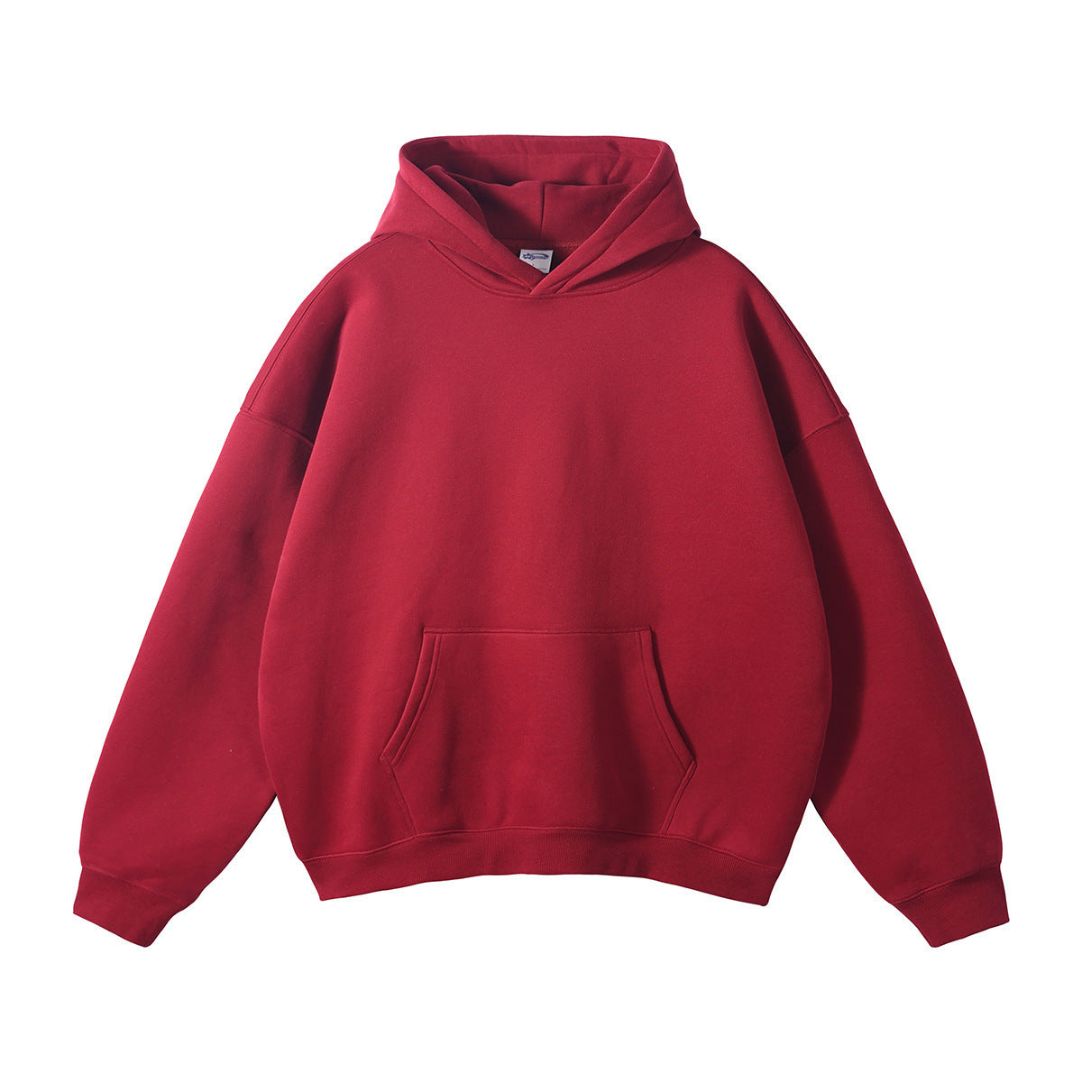 Sudadera unisex holgada con capucha de algodón orgánico y bolsillo canguro