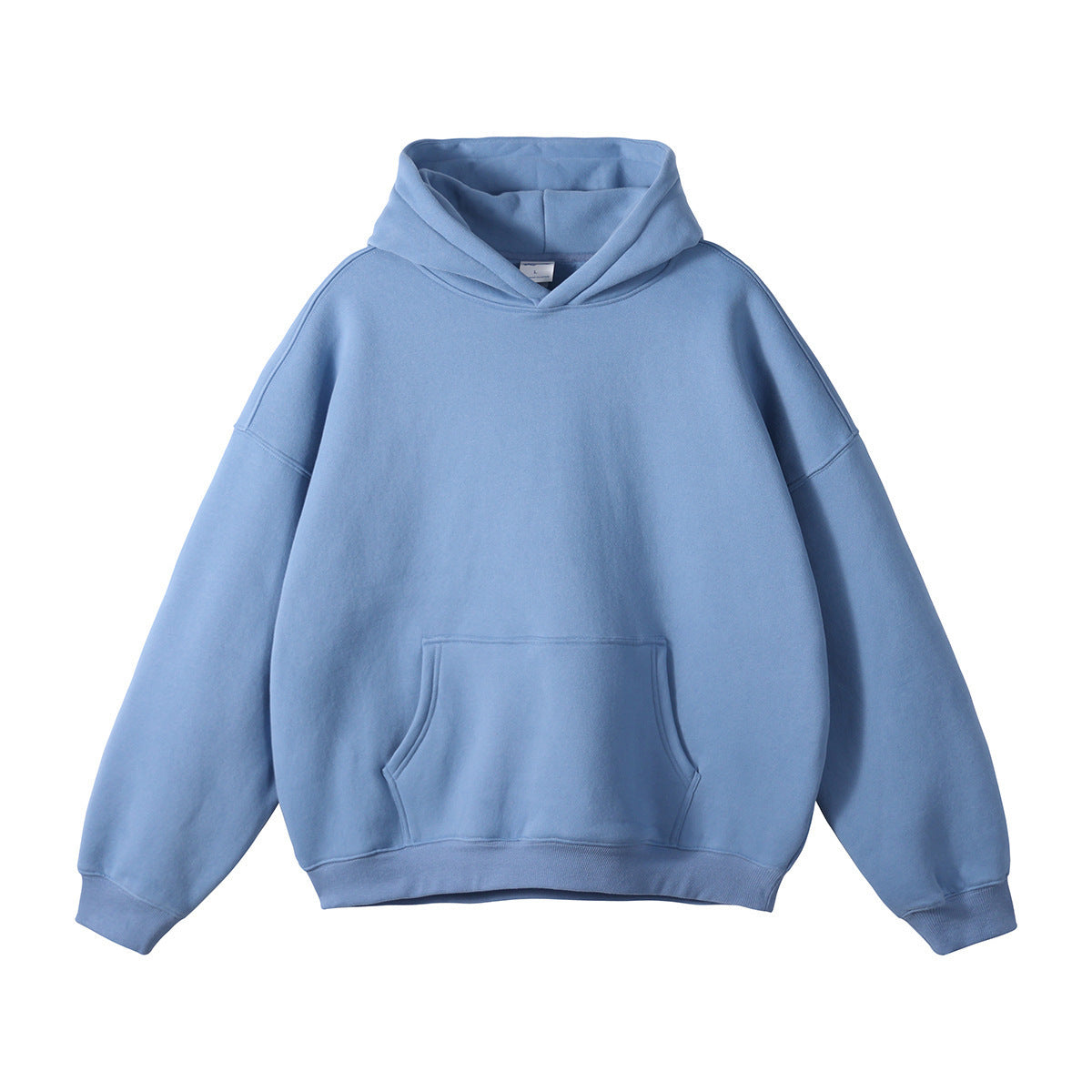 Sudadera unisex holgada con capucha de algodón orgánico y bolsillo canguro