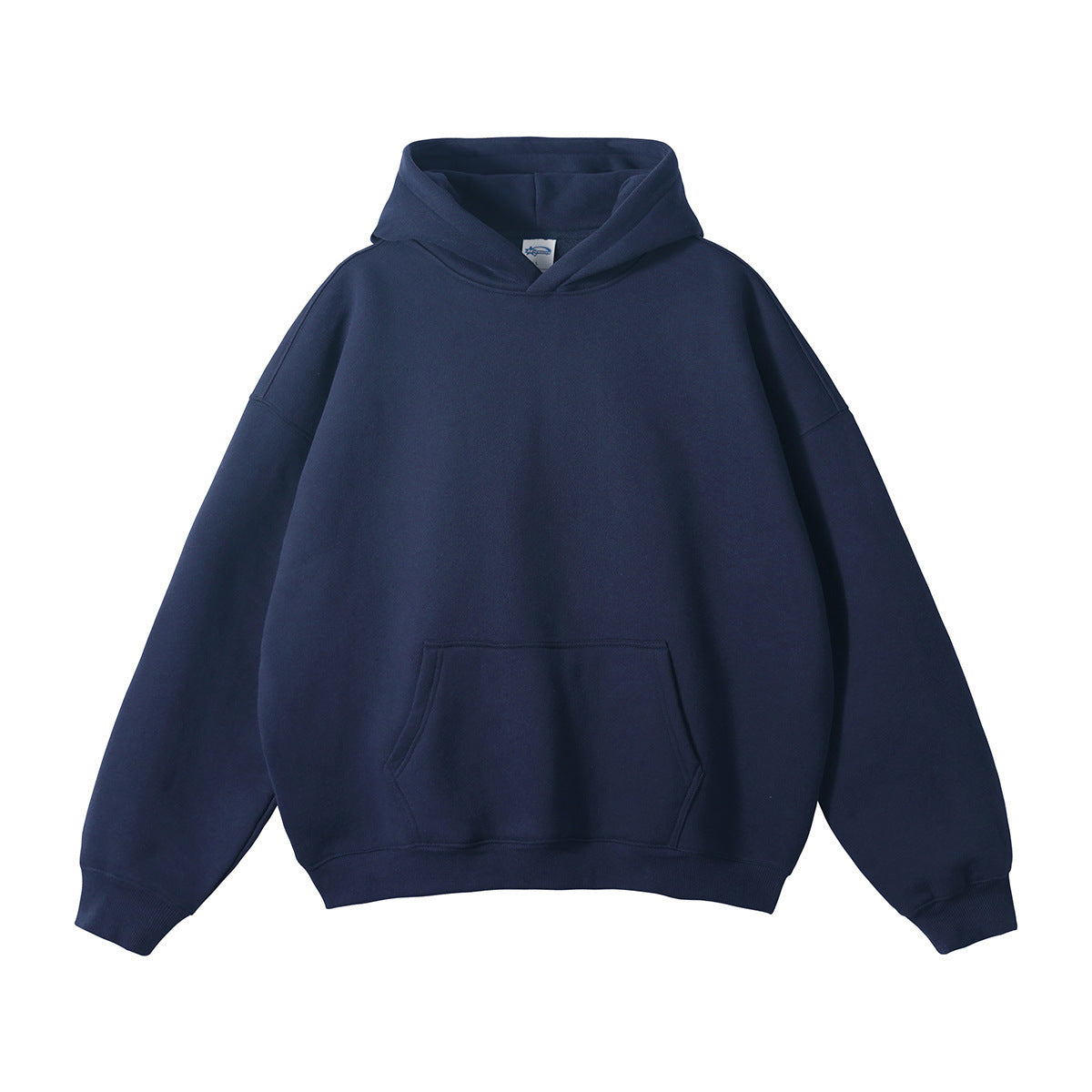 Sudadera unisex holgada con capucha de algodón orgánico y bolsillo canguro
