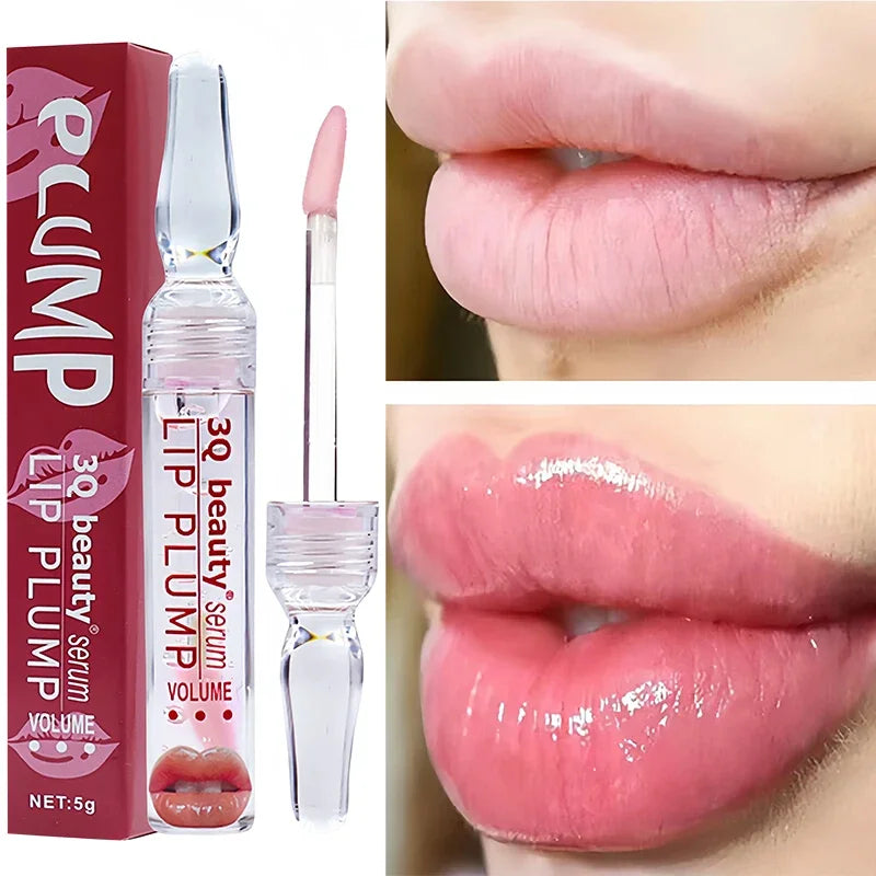 Suero Voluminizador de Labios LumaGlow Instantáneo para Labios Más Llenos