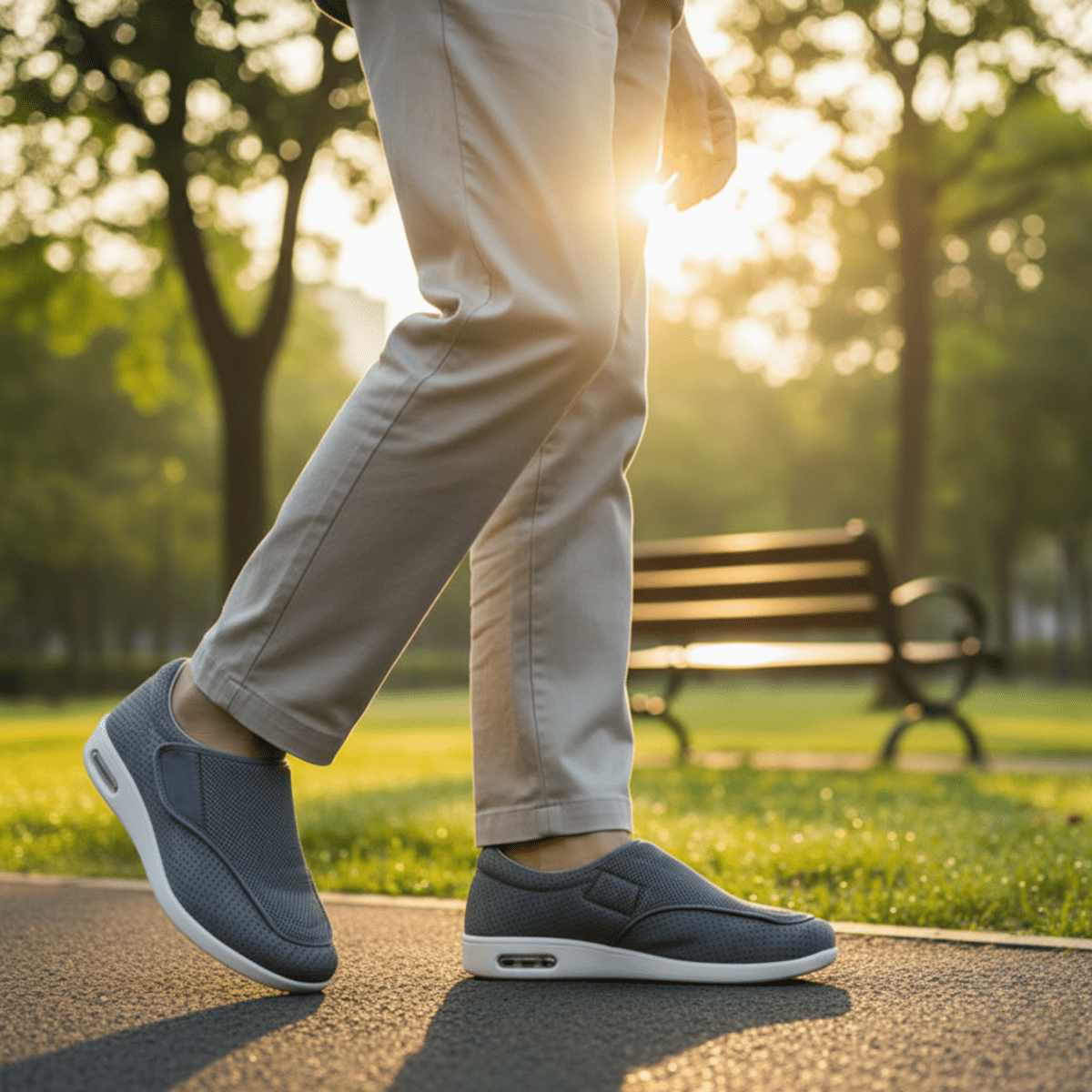SWELLCOMFORT – Zapatos Diabéticos con Espuma de Memoria y Diseño de Cero Caída