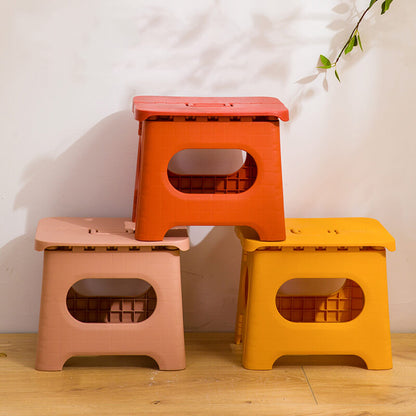 Taburete Plegable Portátil con Asa para Uso Versátil
