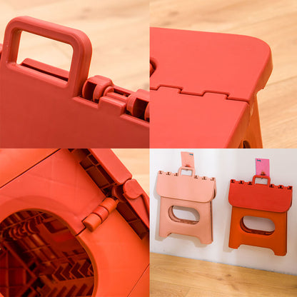 Taburete Plegable Portátil con Asa para Uso Versátil