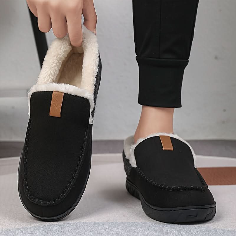TERRAWOOL – Zapatos de Hombre Cálidos y Sin Cordones Hechos de Lana Sintética