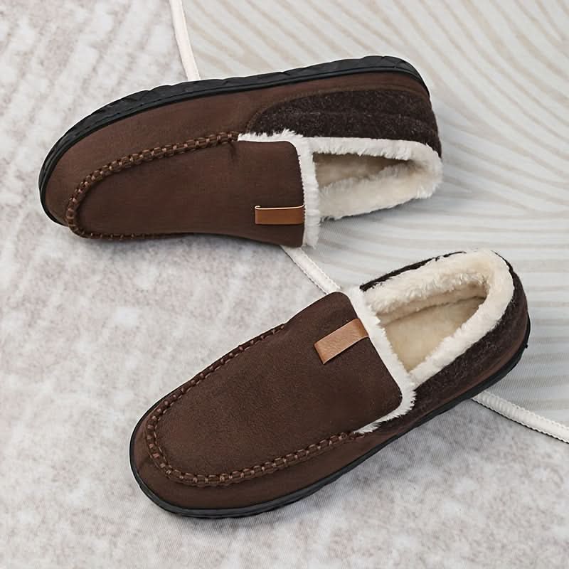 TERRAWOOL – Zapatos de Hombre Cálidos y Sin Cordones Hechos de Lana Sintética