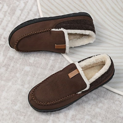 TERRAWOOL – Zapatos de Hombre Cálidos y Sin Cordones Hechos de Lana Sintética