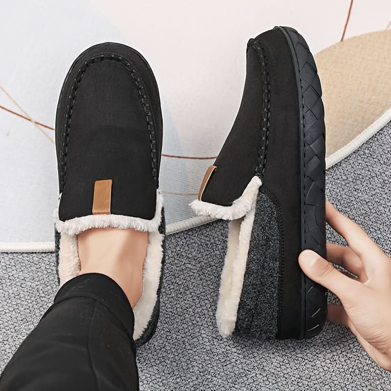 TERRAWOOL – Zapatos de Hombre Cálidos y Sin Cordones Hechos de Lana Sintética