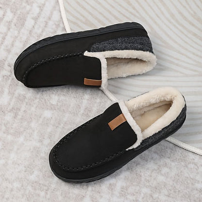 TERRAWOOL – Zapatos de Hombre Cálidos y Sin Cordones Hechos de Lana Sintética