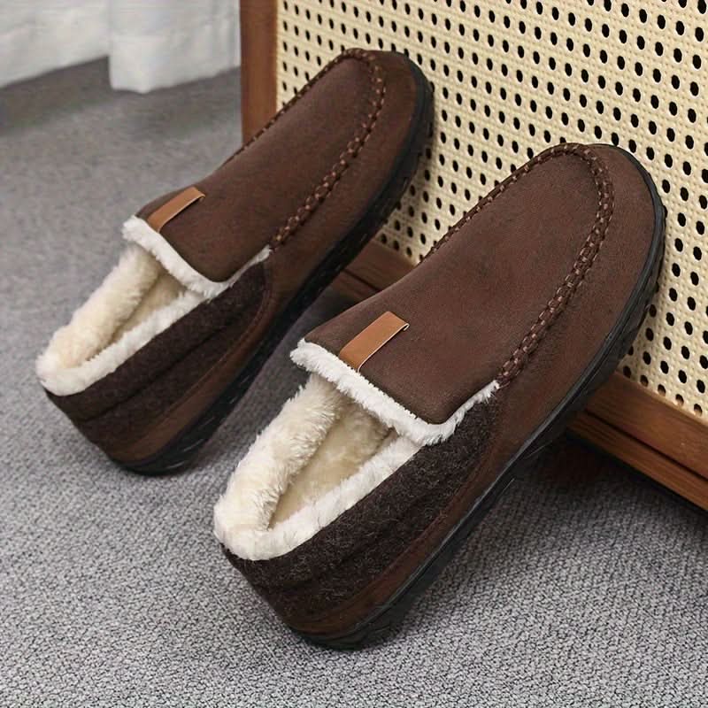 TERRAWOOL – Zapatos de Hombre Cálidos y Sin Cordones Hechos de Lana Sintética