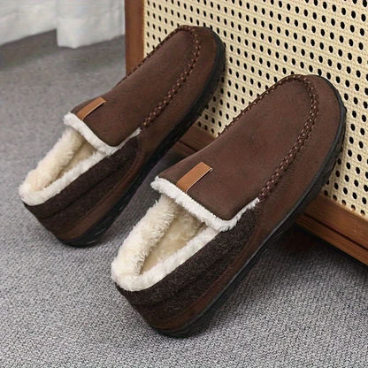 TERRAWOOL – Zapatos de Hombre Cálidos y Sin Cordones Hechos de Lana Sintética