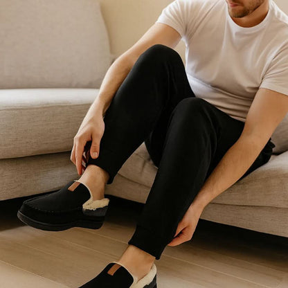 TERRAWOOL – Zapatos de Hombre Cálidos y Sin Cordones Hechos de Lana Sintética