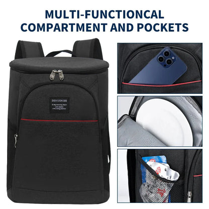 THERMOVEX – Mochila Cooler de 20L con Aislamiento Fuerte para Viajes Largos