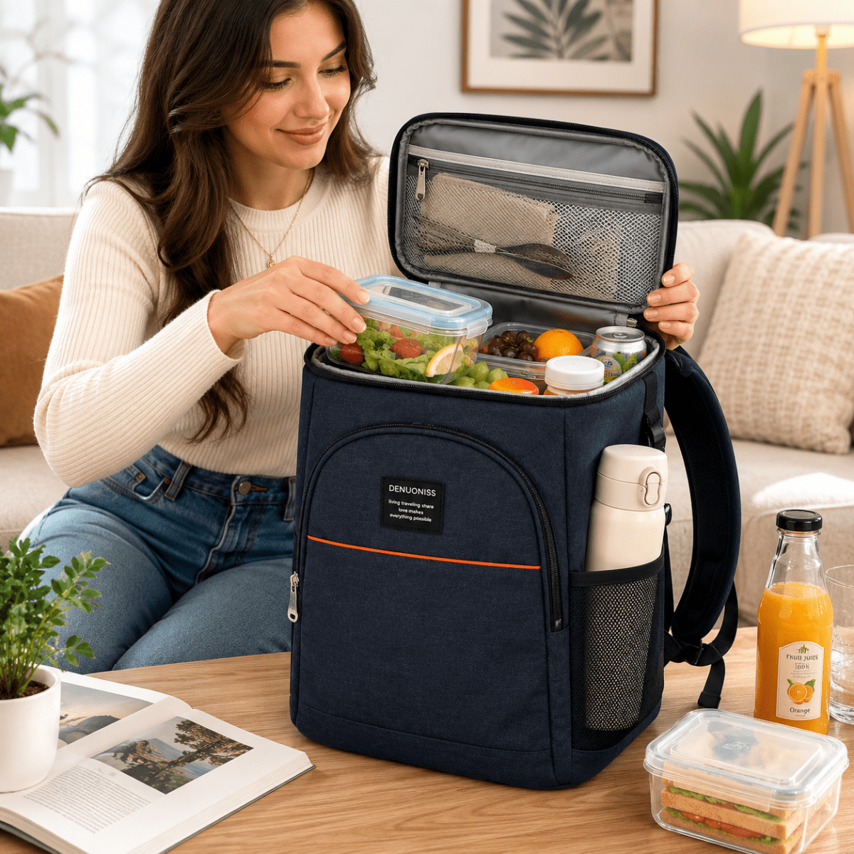 THERMOVEX – Mochila Cooler de 20L con Aislamiento Fuerte para Viajes Largos