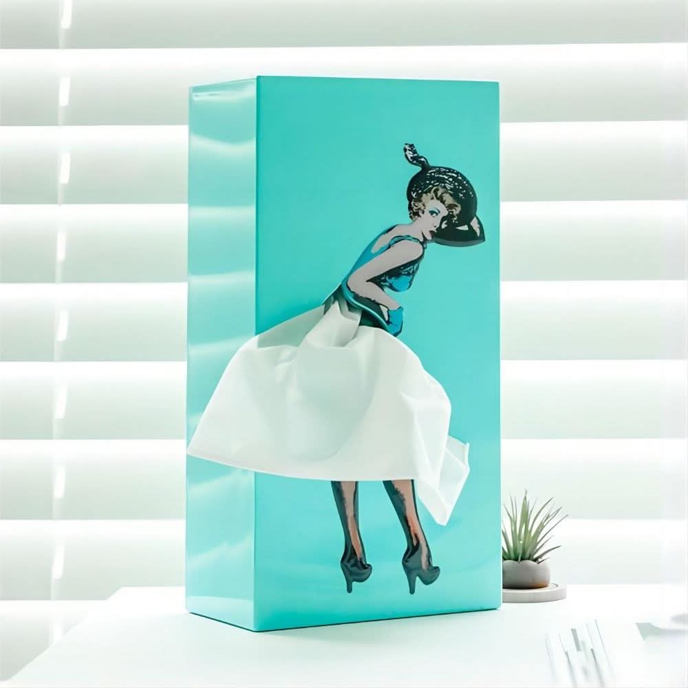 TISSUDANCE – Caja de pañuelos Rock Juguetona para Decoración Creativa del Hogar