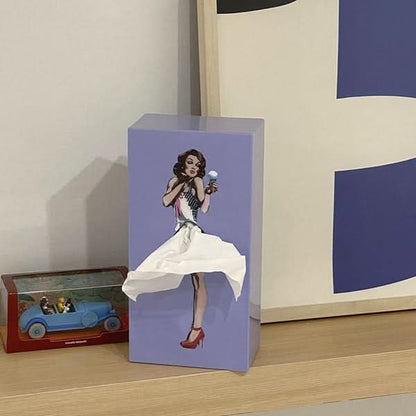 TISSUDANCE – Caja de pañuelos Rock Juguetona para Decoración Creativa del Hogar
