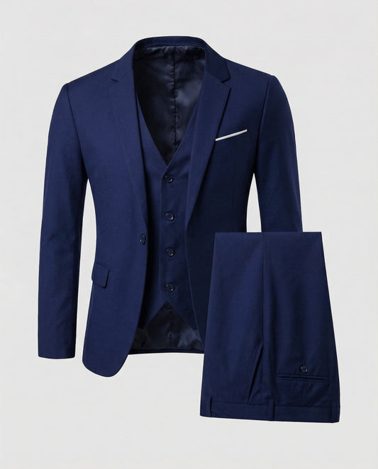 Traje clásico de tres piezas de hombre para ocasiones formales