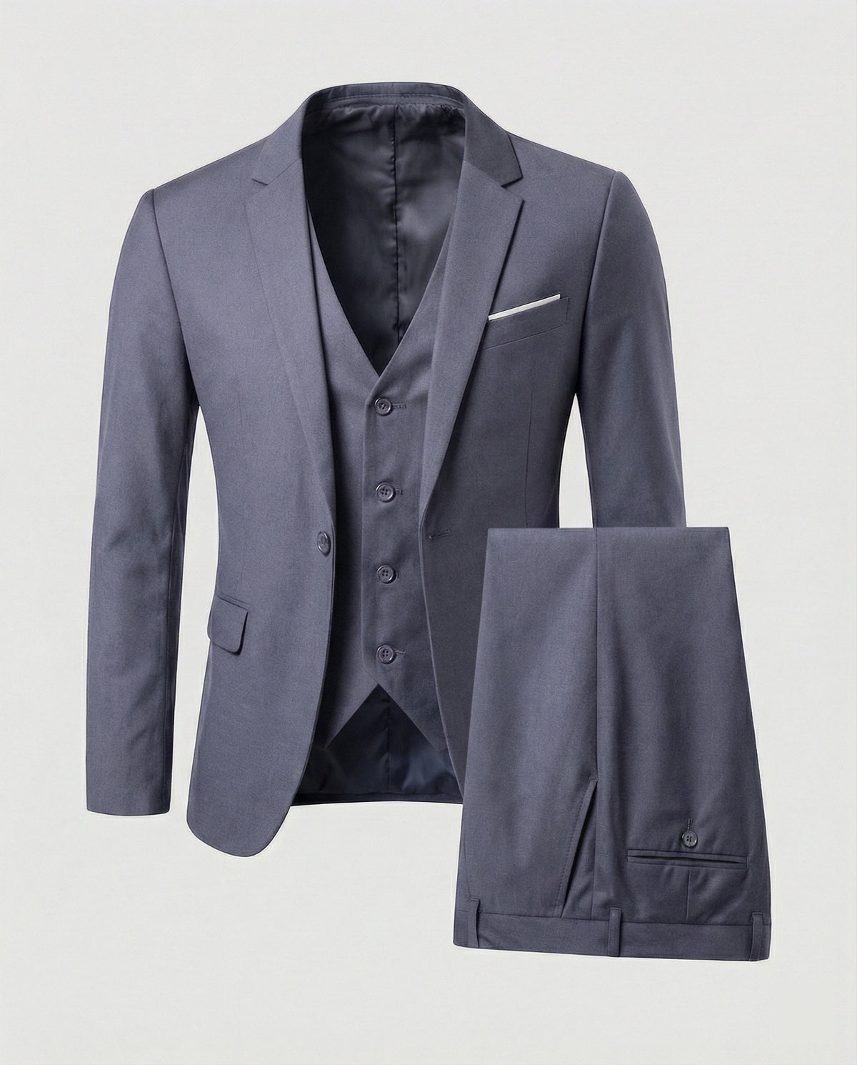Traje clásico de tres piezas para hombre para ocasiones formales