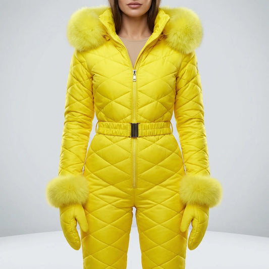 Traje de invierno ajustado para mujer