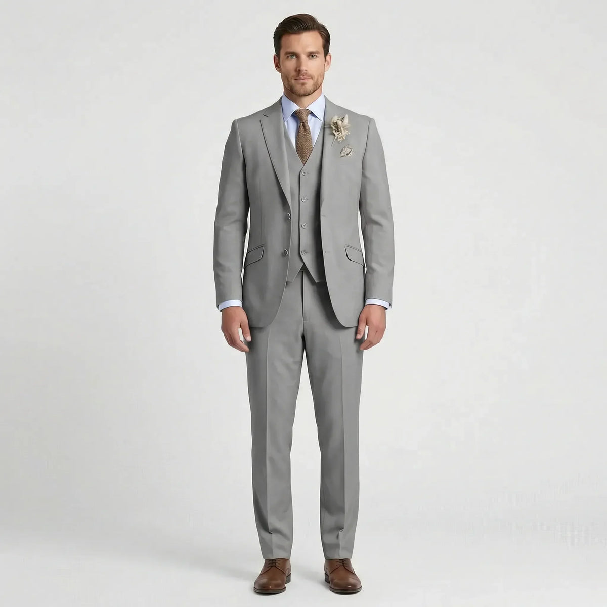 Traje slim de tres piezas