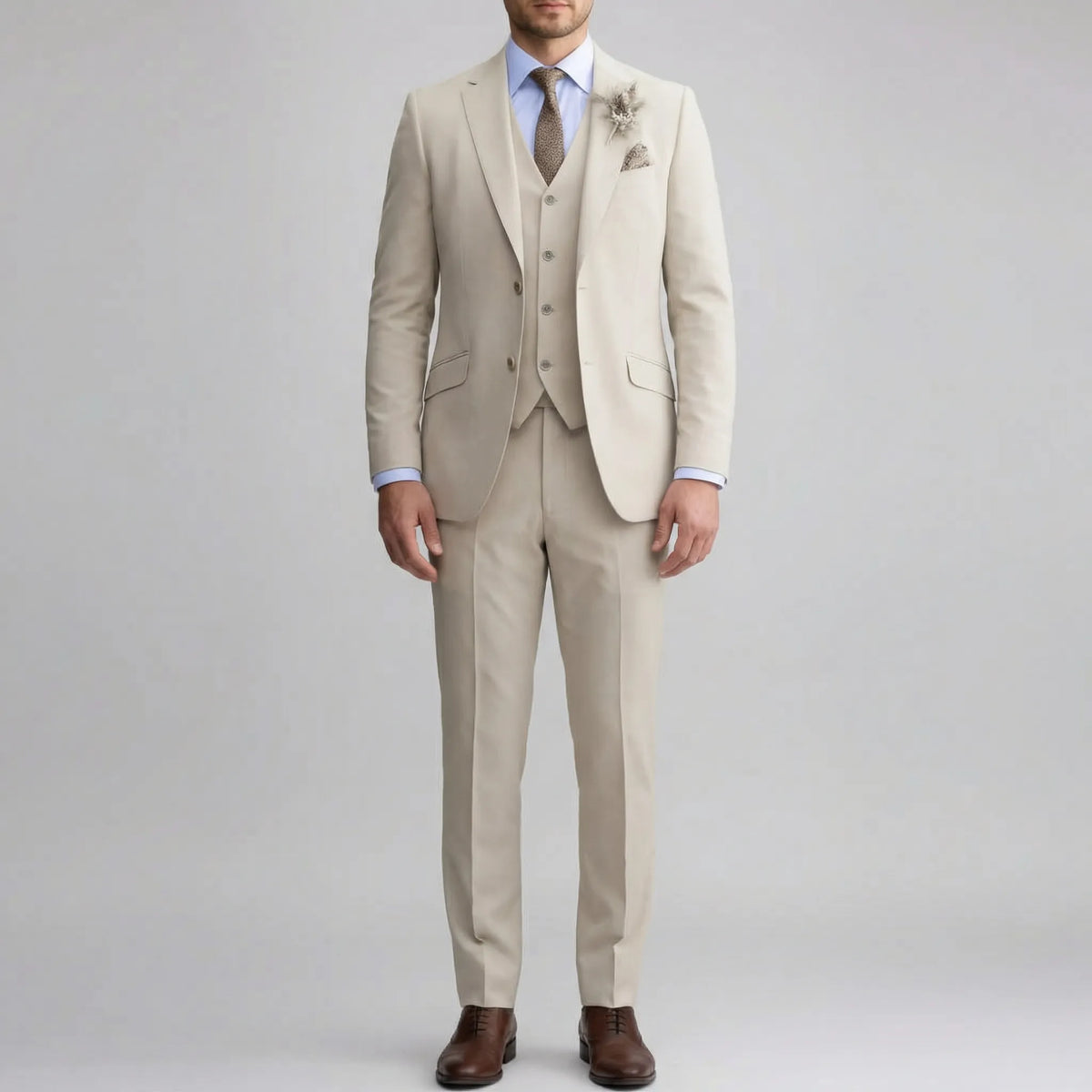 Traje slim de tres piezas
