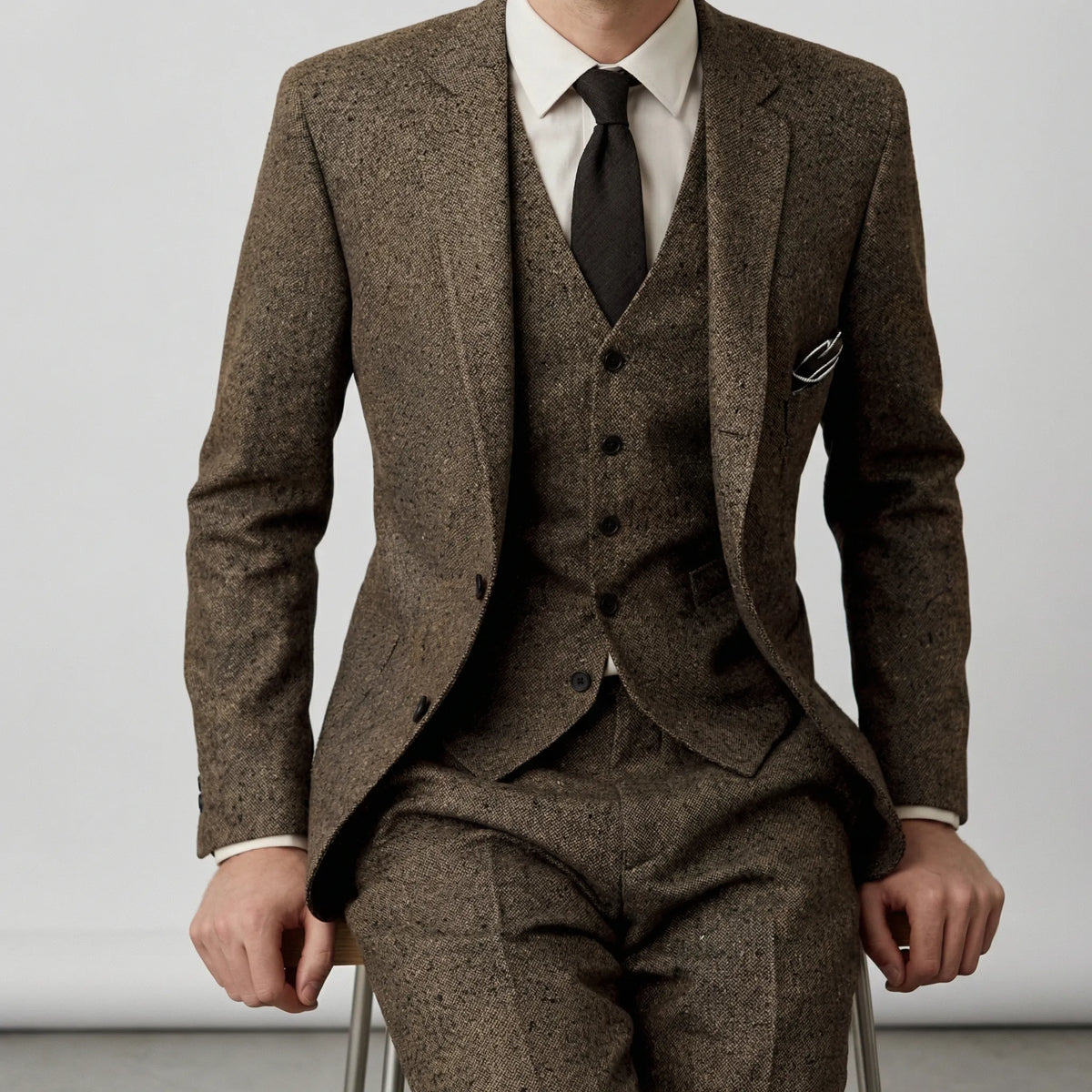 Traje slim fit de tres piezas