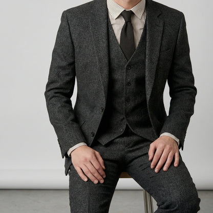 Traje slim fit de tres piezas