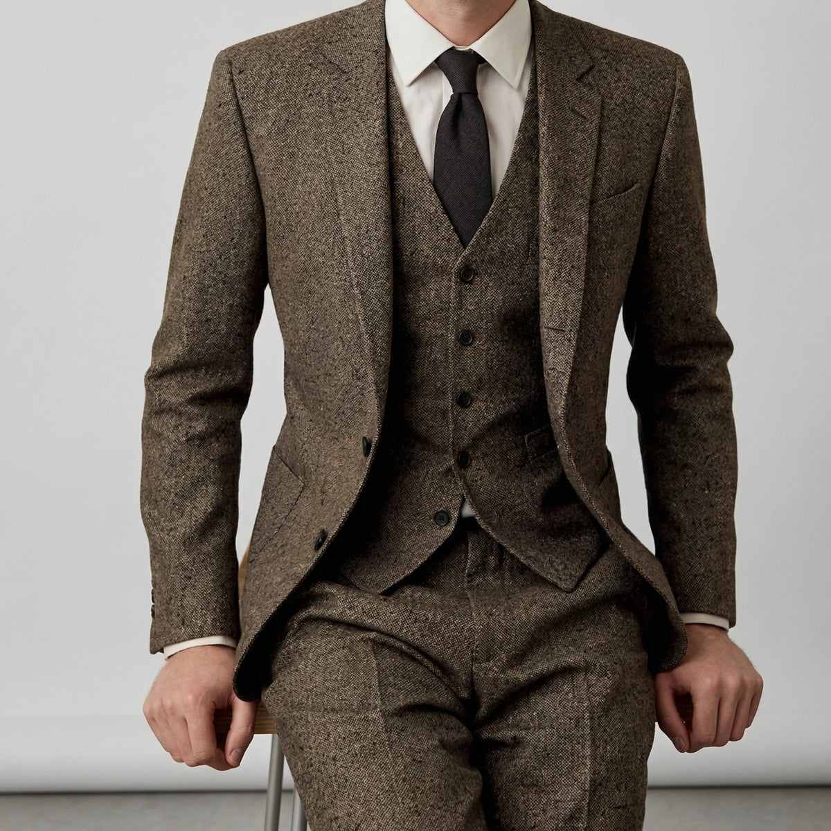 Traje slim fit de tres piezas