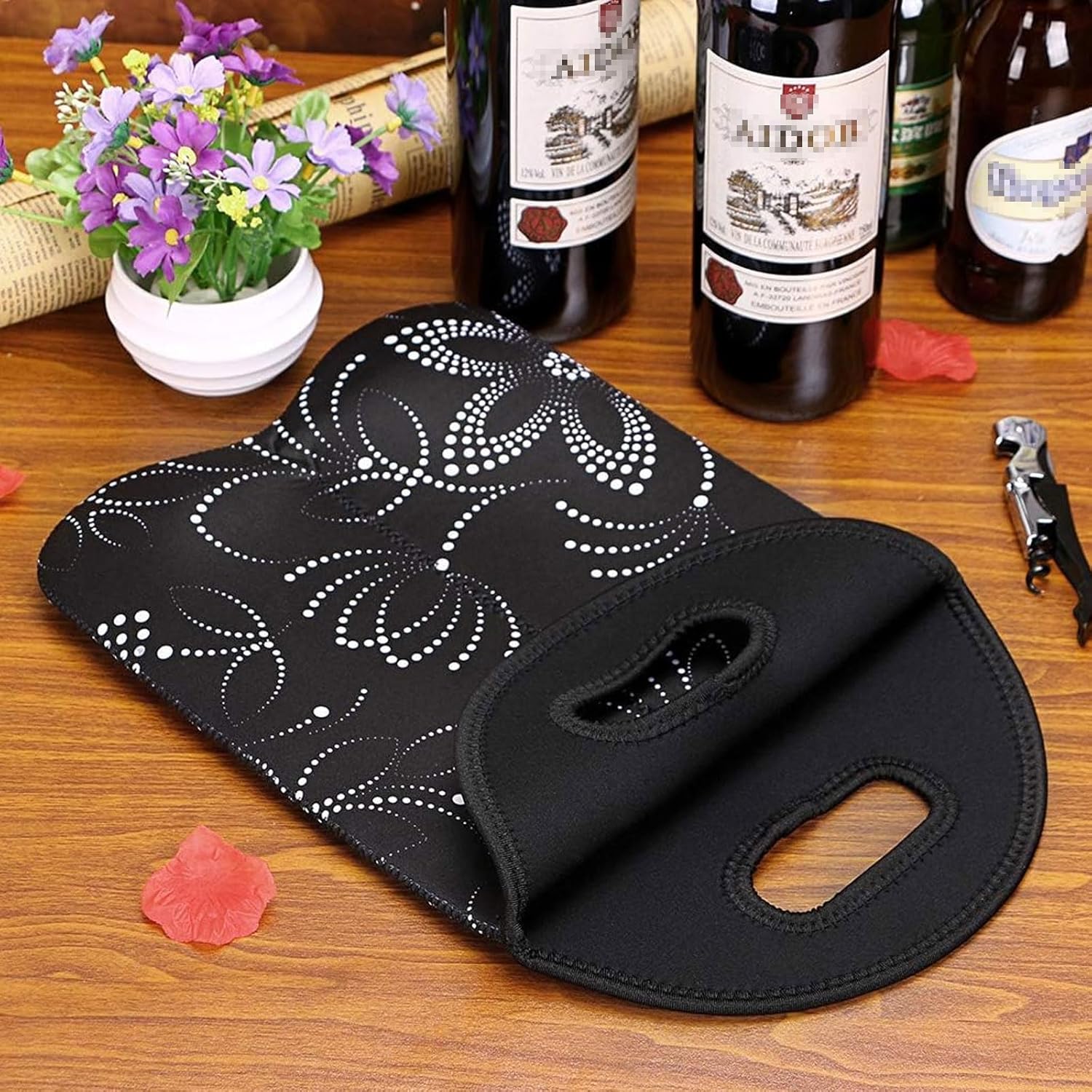 Transportador de Vino Aislado para Dos Botellas