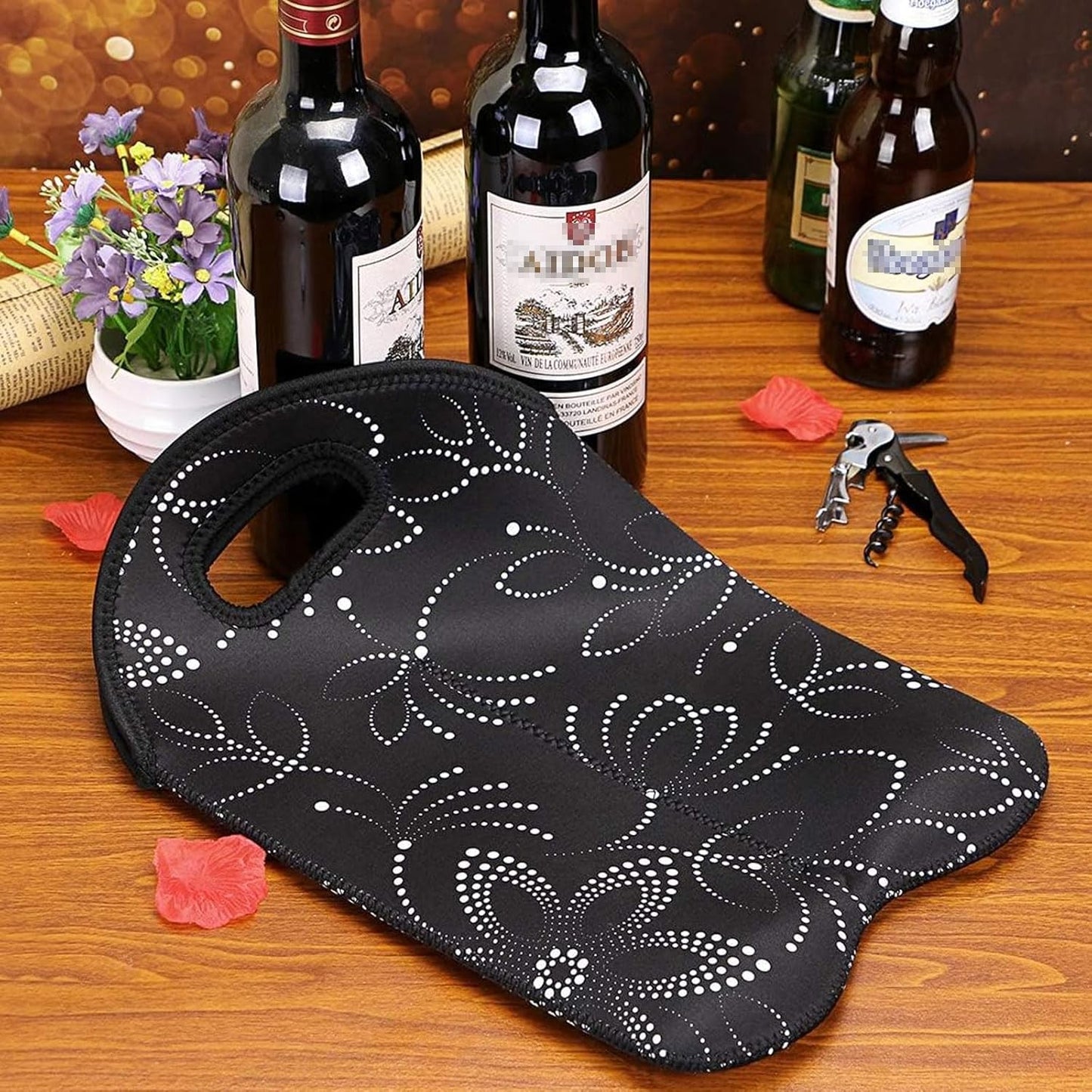 Transportador de Vino Aislado para Dos Botellas