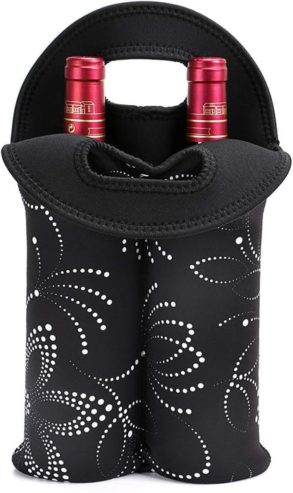Transportador de Vino Aislado para Dos Botellas