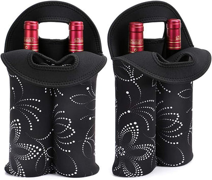 Transportador de Vino Aislado para Dos Botellas