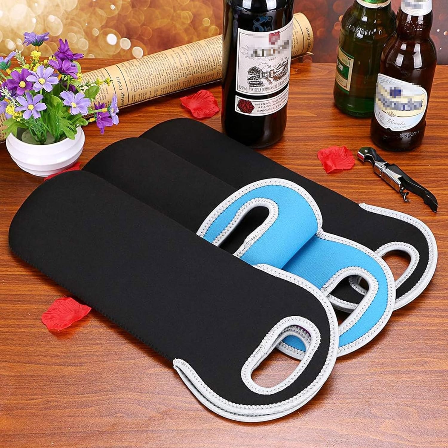 Transportador de Vino Aislado para Dos Botellas