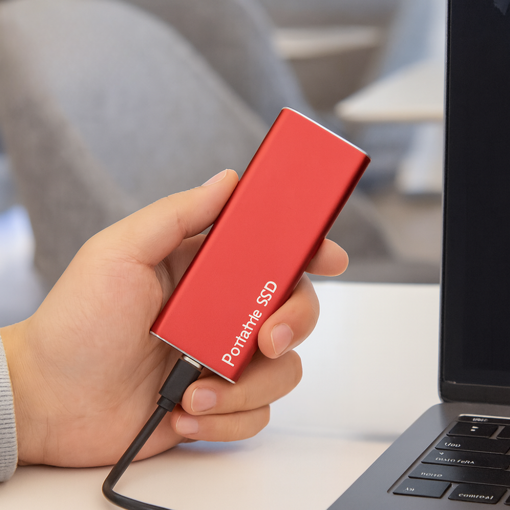 Unidad SSD externa portátil de alta velocidad de aluminio