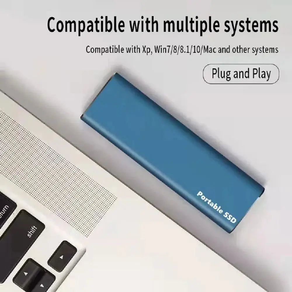Unidad SSD externa portátil de alta velocidad de aluminio